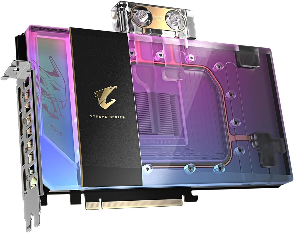 Gigabyte Aorus GeForce RTX 5090 Xtreme Waterforce WB 32G Graphics Card - 32 GB GDDR7, 512 Bit, PCI-E 5.0, 2655 MHz Core Frequency, 3 x DP 2.1a, 1 x HDMI 2.1b, NVIDIA DLSS 4, GV-N5090AORUSX WB-32 GD