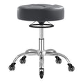 Rolling Stool Heavy Duty 400lb: Super Soft Seat Cushion,360° Swive,Height Adjustability,No Squeaky Noises,No Tip Over, New Upgraded Salon stool Chair, for Tattoo Facial Massage Spa Medical (Black)