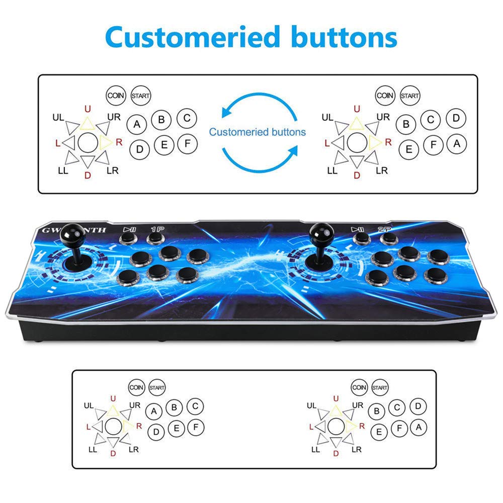 GWALSNTH 32000 in 1 Pandora Box 60S Arcade Game Console,1280X720 Display,Search/Save/Hide/Pause Games,Two Separate joysticks,1-4 Players …