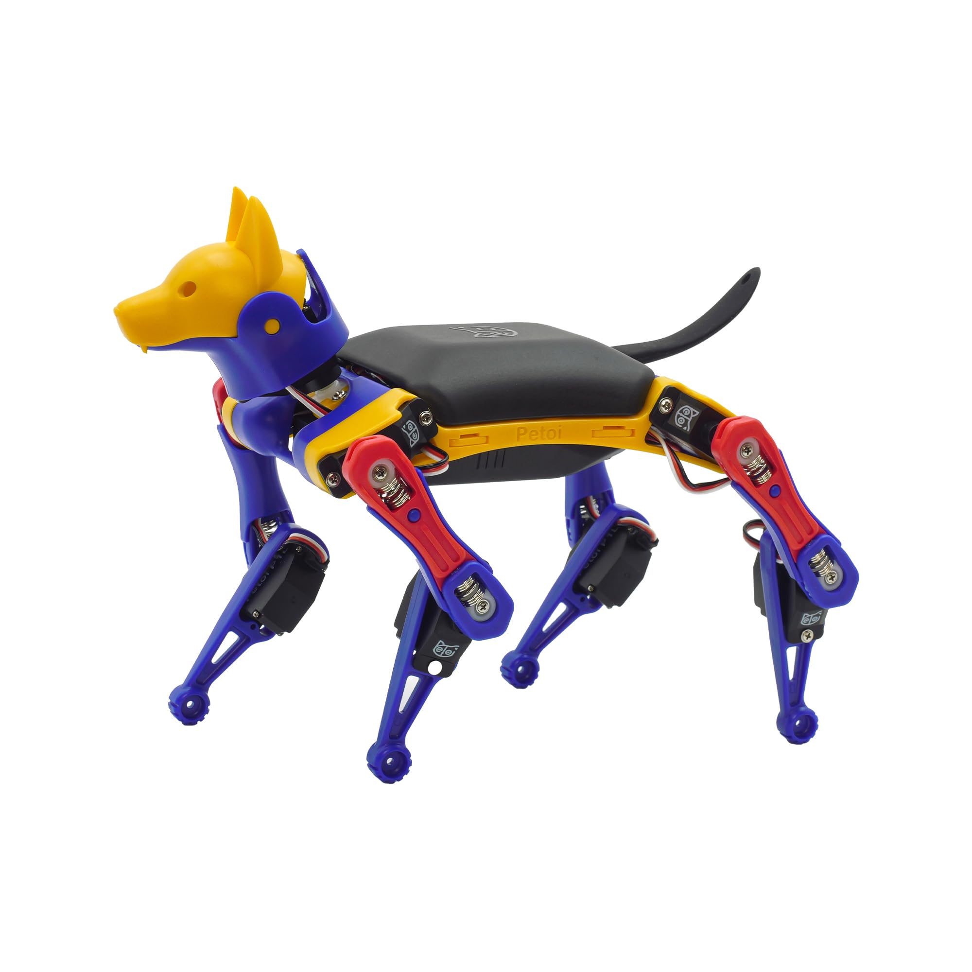 Petoi Programmable Robot Dog Bittle X V2 Lite Servo | Coding Smart Robot Dog Kit, Voice Controlled, Quadruped Interactive Robot for Kids (Bittle X V2 - lite servos - Construction - Yellow + Black)