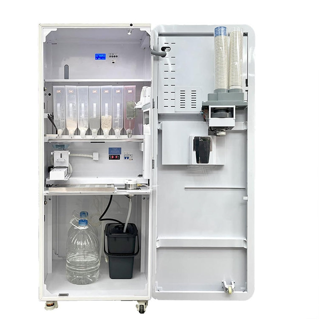 Protein Shake Vending Machine, Automatic Protein Drink Maker with Multiple Flavors, Commercial Self Serve Touchscreen Dispenser for Gym Health Club Office