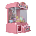 Focket Claw Machine for Kids, Mini Claw Game with Cool Light Music Animal Vending Machine, Doll Grabber Toy with 10 Dolls 20 10 Eggshells for Party Birthday Easter for Boys (Pink)