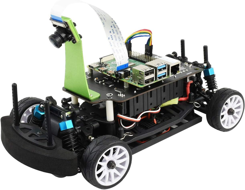 Waveshare PiRacer Pro AI Kit High Performance AI Robot Competitive Race car Deep Learning, Automatic Driving, Comes with Raspberry Pi Model B 4GB