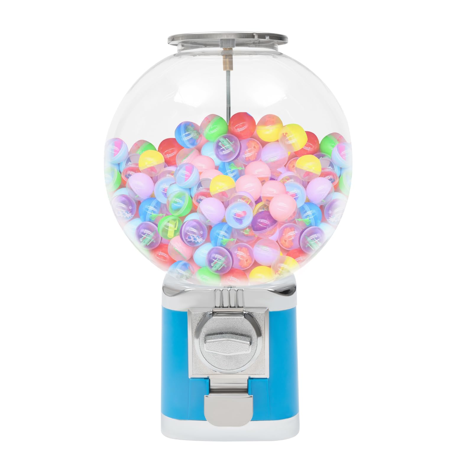 4X 25 Cents Coin Operated Vending Machine, 200pcs 1.77in Toy Capsule Vending Machine Commercial Twister Ball Dispenser 21in Height Rectangle Bubble Gum Machine for Retail Store, Supermarket