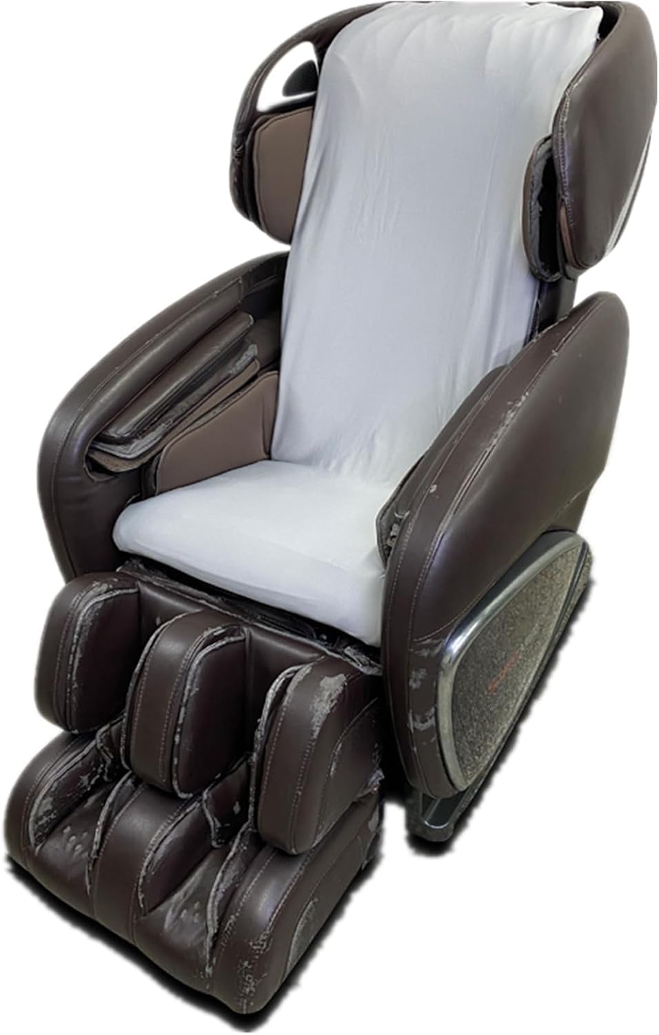 Full Body Massage Chair Cover-Shiatsu Slipcover Recliner Chair Cover,Universal Washable Stretch Fabric Armchair Slipcovers,Dust Protection Sofa Covers,Brown,Body