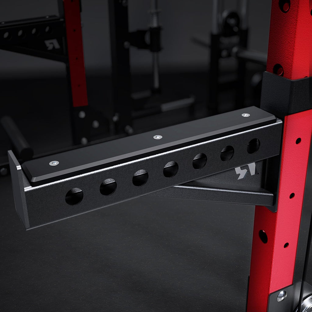 RitFit M2 3D Smith Machine & 286.6LB Built-in Weight Stack with Cable Crossover System, All in One Functional Trainer & Power Cage, 16 Adjustment Holes, 6 Storage Pegs for Full-Body Home Gym