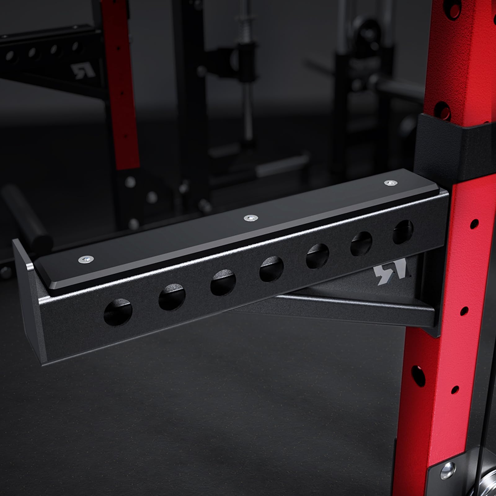 RitFit M2 3D Smith Machine & 286.6LB Built-in Weight Stack with Cable Crossover System, All in One Functional Trainer & Power Cage, 16 Adjustment Holes, 6 Storage Pegs for Full-Body Home Gym