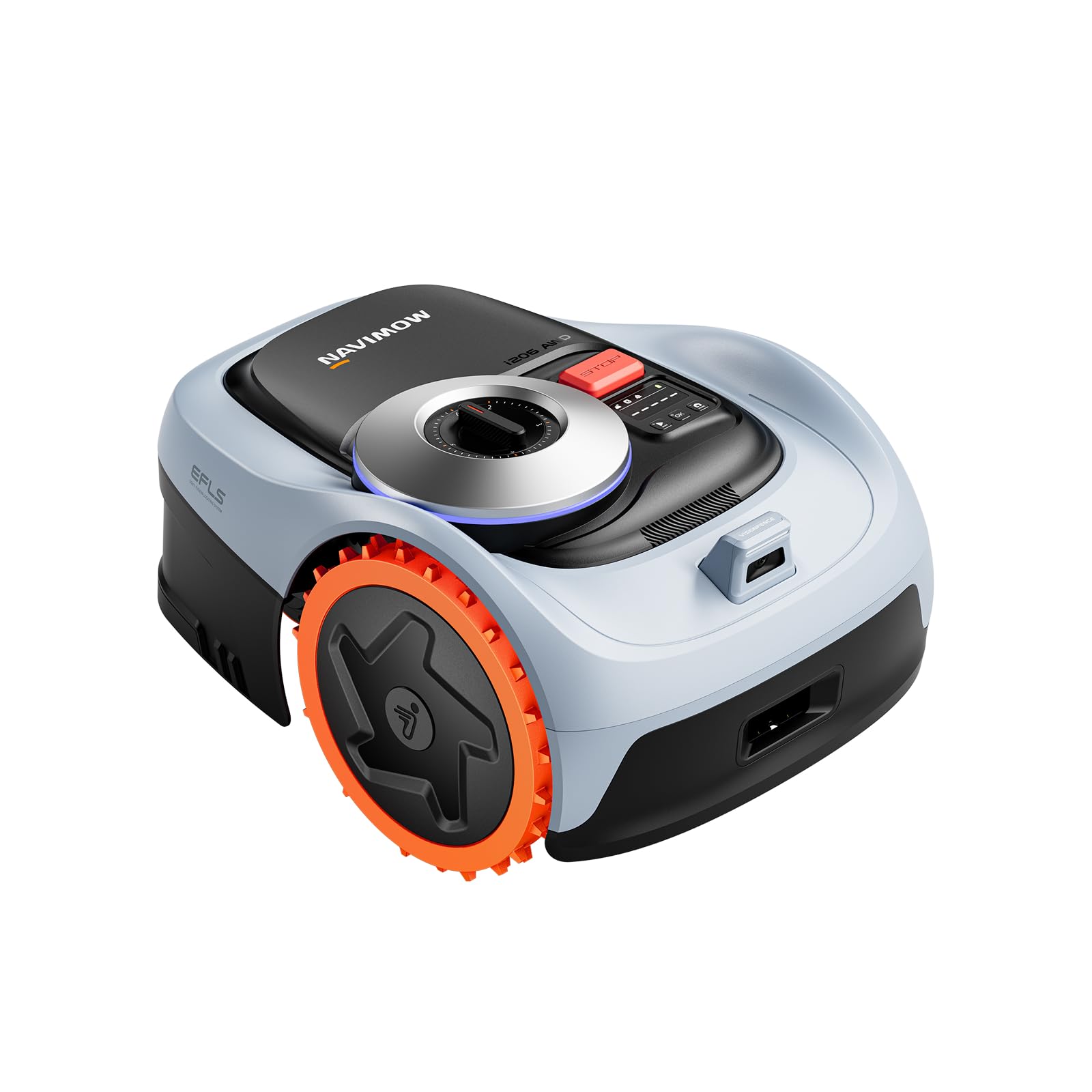 Segway Navimow i210 AWD Robot Lawn Mower Wire Free with Garage S, All-Wheel Drive for 45% Slopes, EFLS NRTK + Vision Auto Mapping, Covers 1/4 Acre (Garage Shipped Separately)