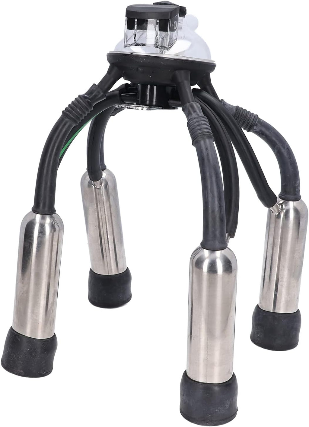 Septpenta Clusters, Silicone Stainless Steel Rust Proof Clusters, Replacement Claw Clusters for Milking Machines, Vacuum Pump Milking Machines with Multiple Manifold Spacers for Milk Collection