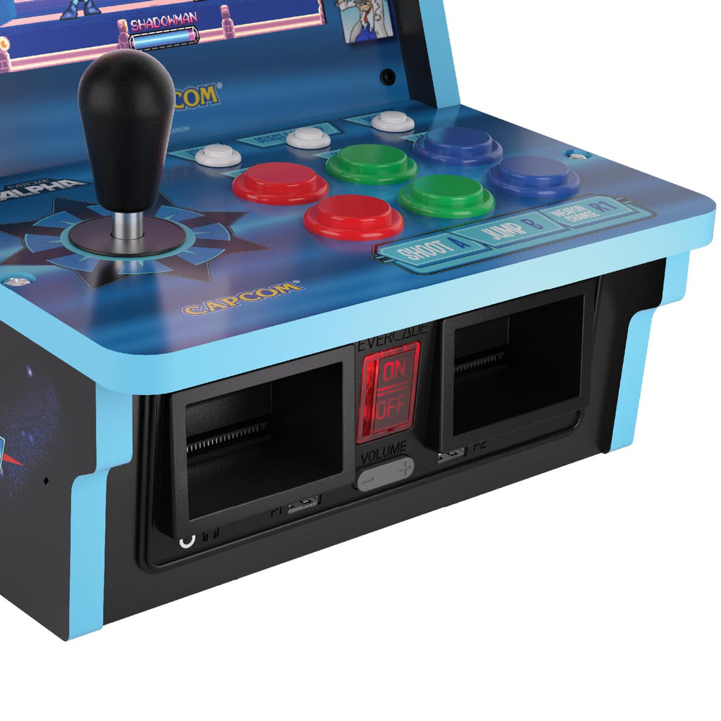 Evercade Alpha Street Fighter Bartop Arcade - Pre-assembled unit with Competition-Grade Arcade Controls + 8” High-Resolution IPS Screen