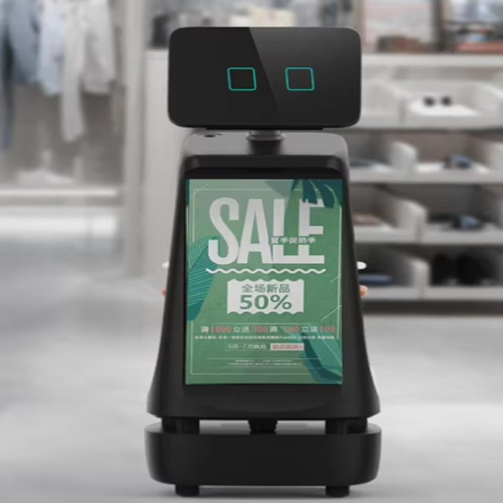 Intelligent Guidance Robots, Mobile Welcoming Service Robots with Voice Broadcasting and Route Navigation Functions, are Suitable for Exhibition Halls, Shopping malls, and airports.
