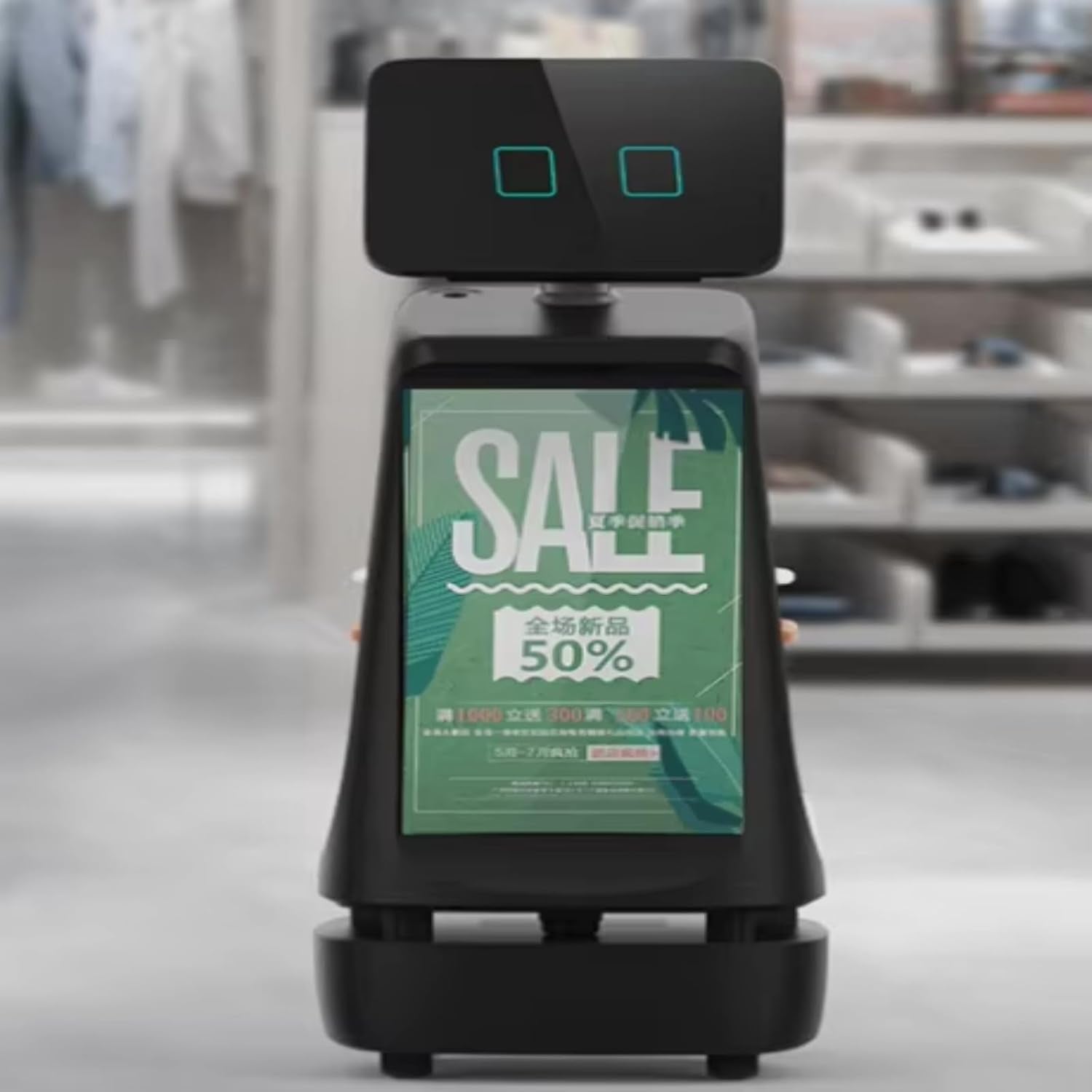 Intelligent Guidance Robots, Mobile Welcoming Service Robots with Voice Broadcasting and Route Navigation Functions, are Suitable for Exhibition Halls, Shopping malls, and airports.