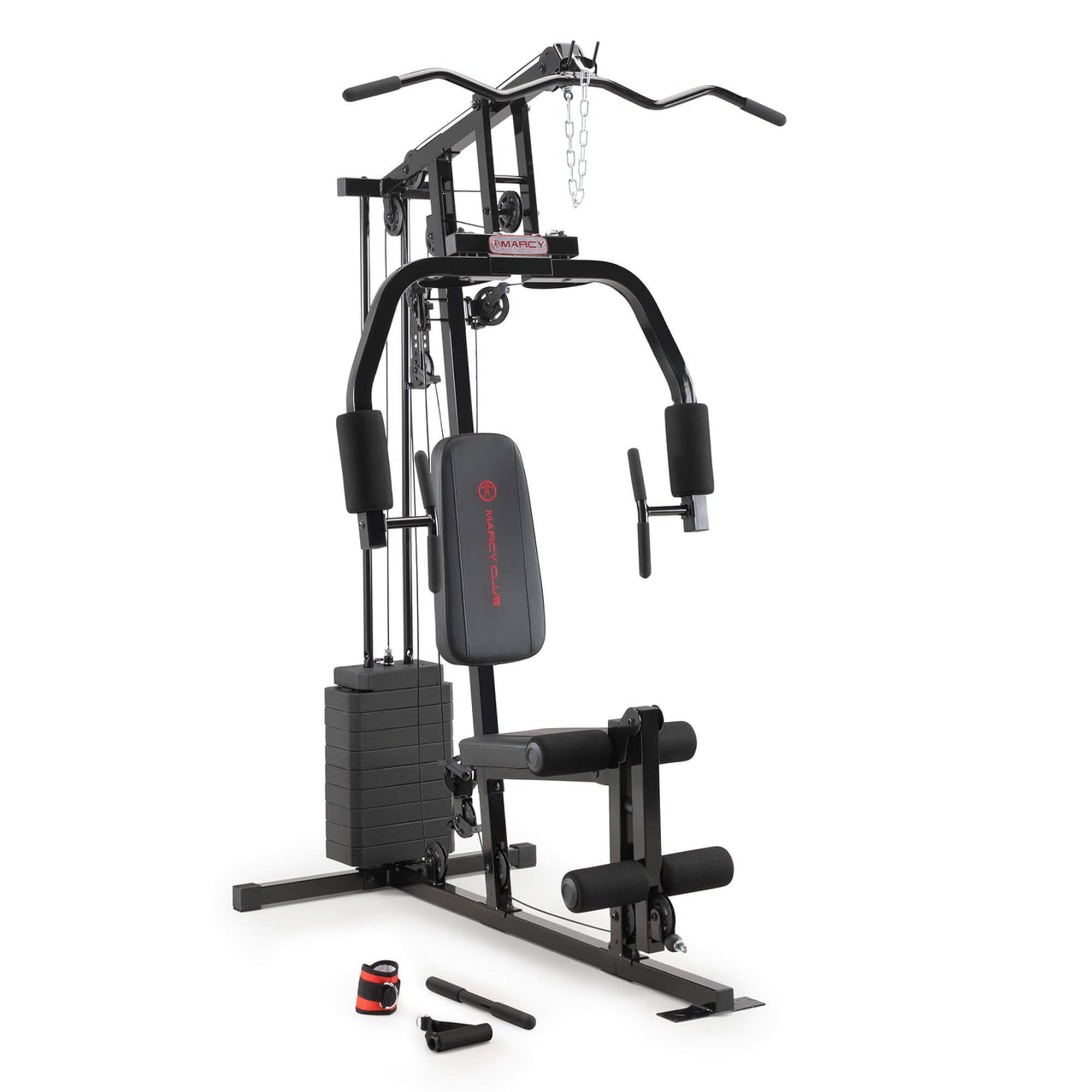 Marcy Multifunctional Workout Station 100lbs to 200lbs Stack Home Gym for Weightlifting and Bodybuilding