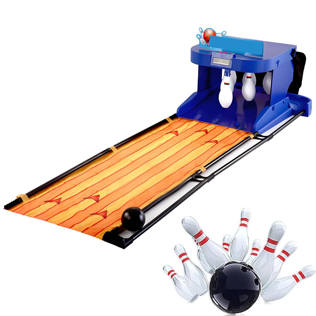 Home Bowling Alleys,Electric Bowling Machine,Electronic Bowling Alley Game for Home,with LED Scoreboard, Automatic Reset, Lighting & Sound Effects,for Children and Adults 2m/6.56ft
