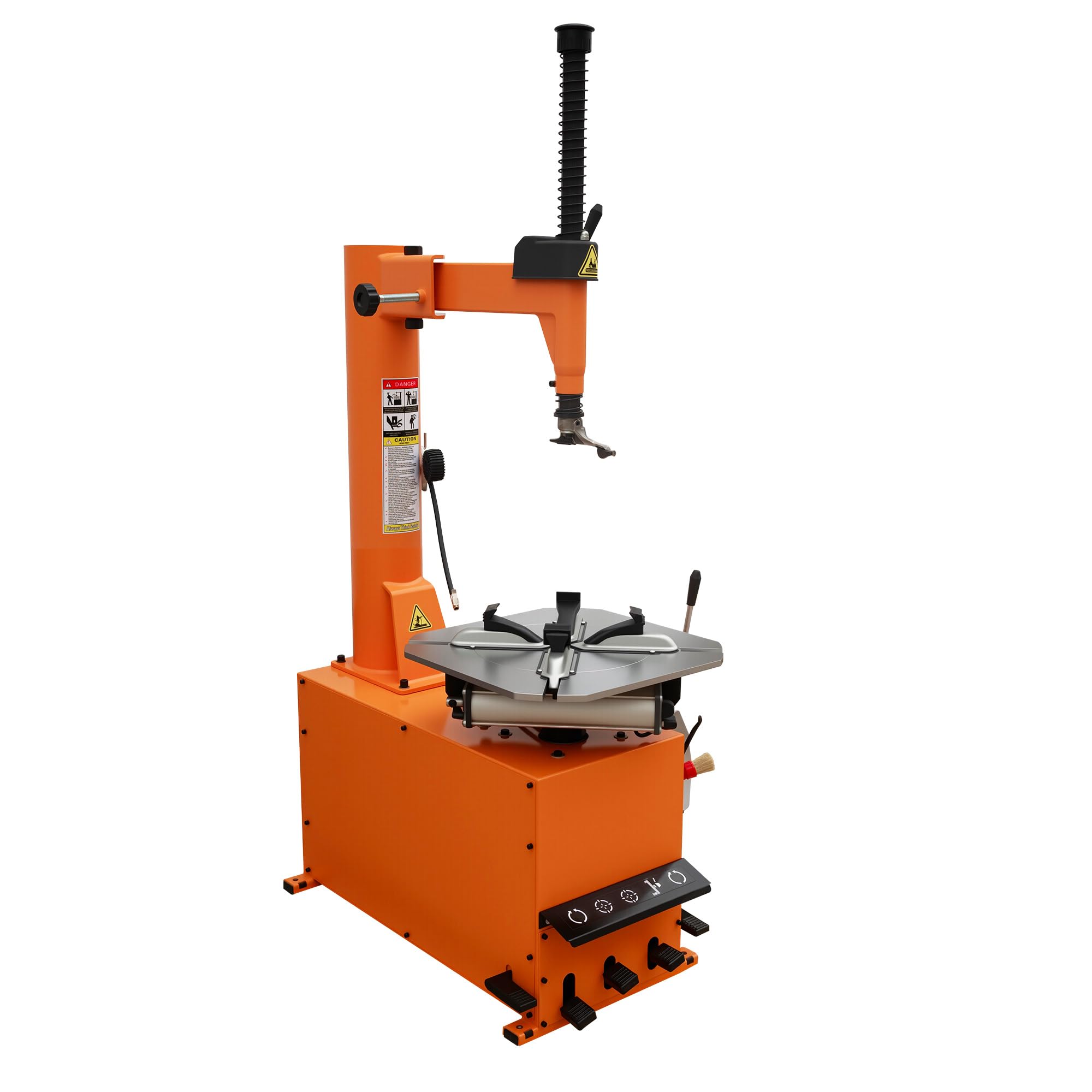 Albott 2HP Tire Changer Machine, 110V Heavy-Duty Wheel Changer for 10"–24" Rims, Outside Clamp 10"–20" Inside Clamp 12"–24", Tire Mounting and Demounting Tool for Home Garage & Auto Shop