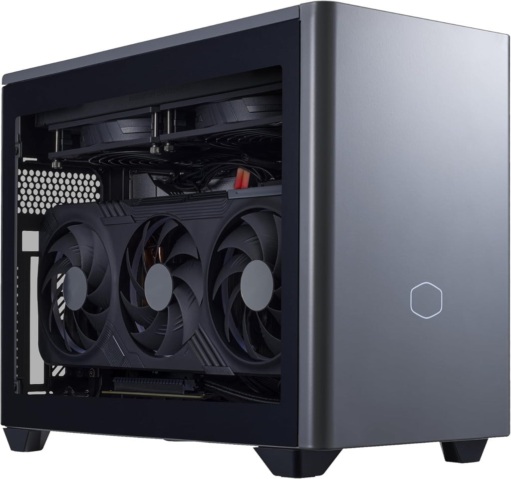 Cooler Master NR2 Pro Gaming PC – AMD RYZEN 7 7800X3D, NVIDIA GeForce RTX 5070 12GB, 32GB DDR5 6000MHz, 2TB Gen4 M.2, Windows 11, V850 SFX Gold PSU, Compact Mini ITX Desktop PC