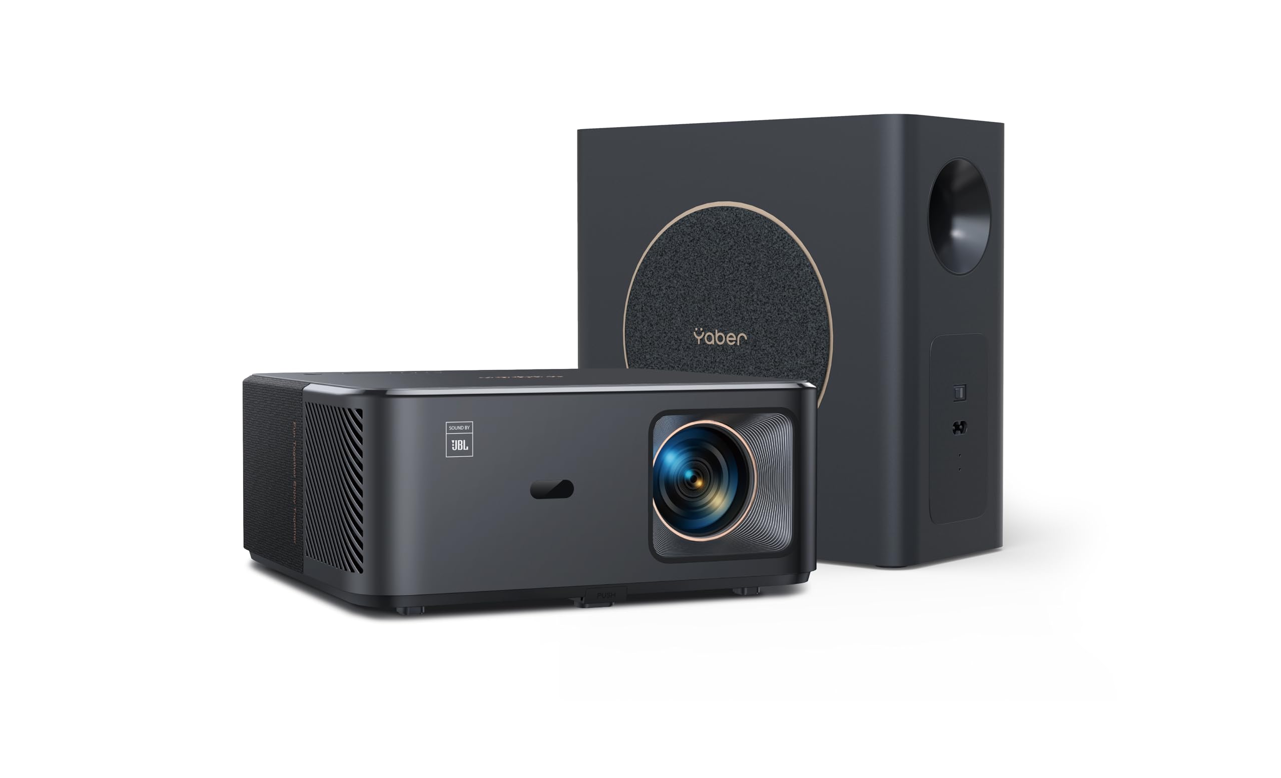 Yaber PROJECTOR K3 Smart Projector with GTV, 30W Speaker Sound by JBL, Dolby Audio, Home/Outdoor Movie Projector with WiFi6 and Bluetooth, Auto Screen Adaptation,Netflix 7000+app