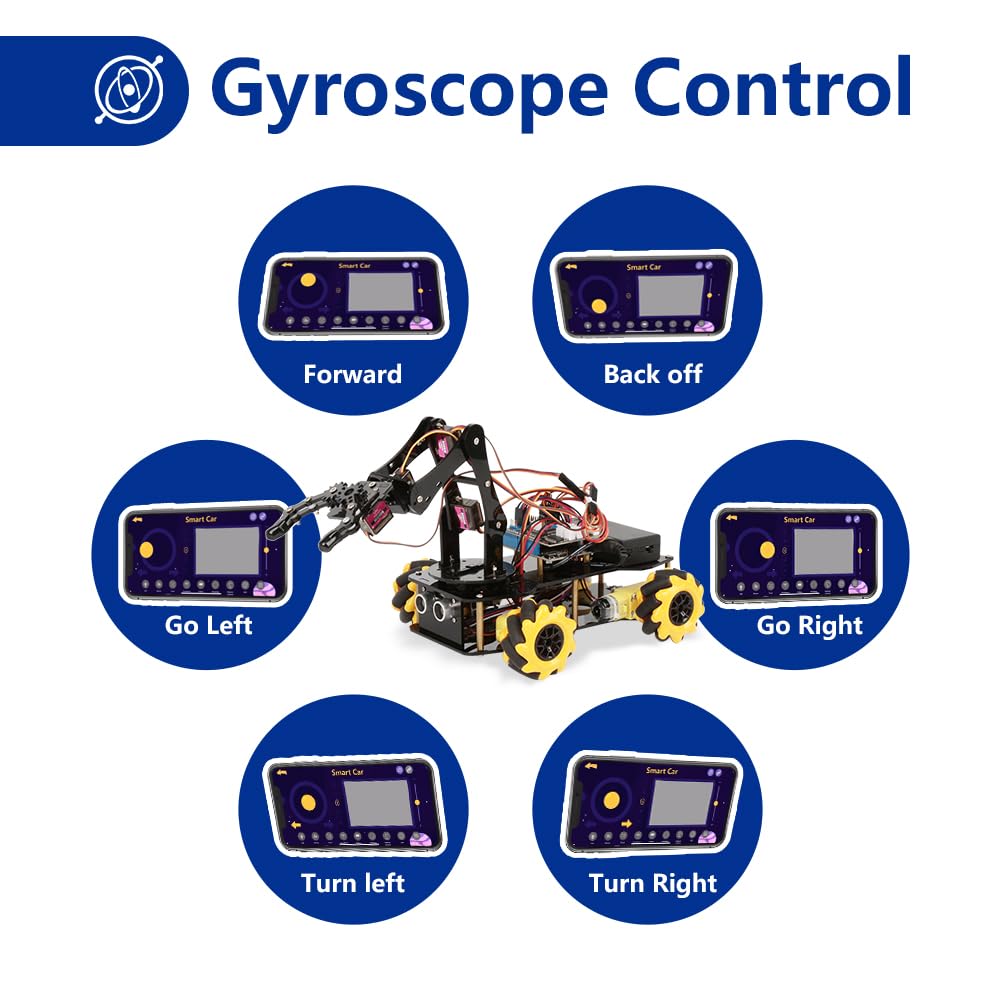 4-in-1 ESP32 Smart Camera Solar Robot Car, 4WD Remote Control Car Robotics Kit for 8-12 12-16+ Kids Teens, Electronics Programming STEM Toy Science Coding Kit Compatible with Arduino/Scratch/Phython