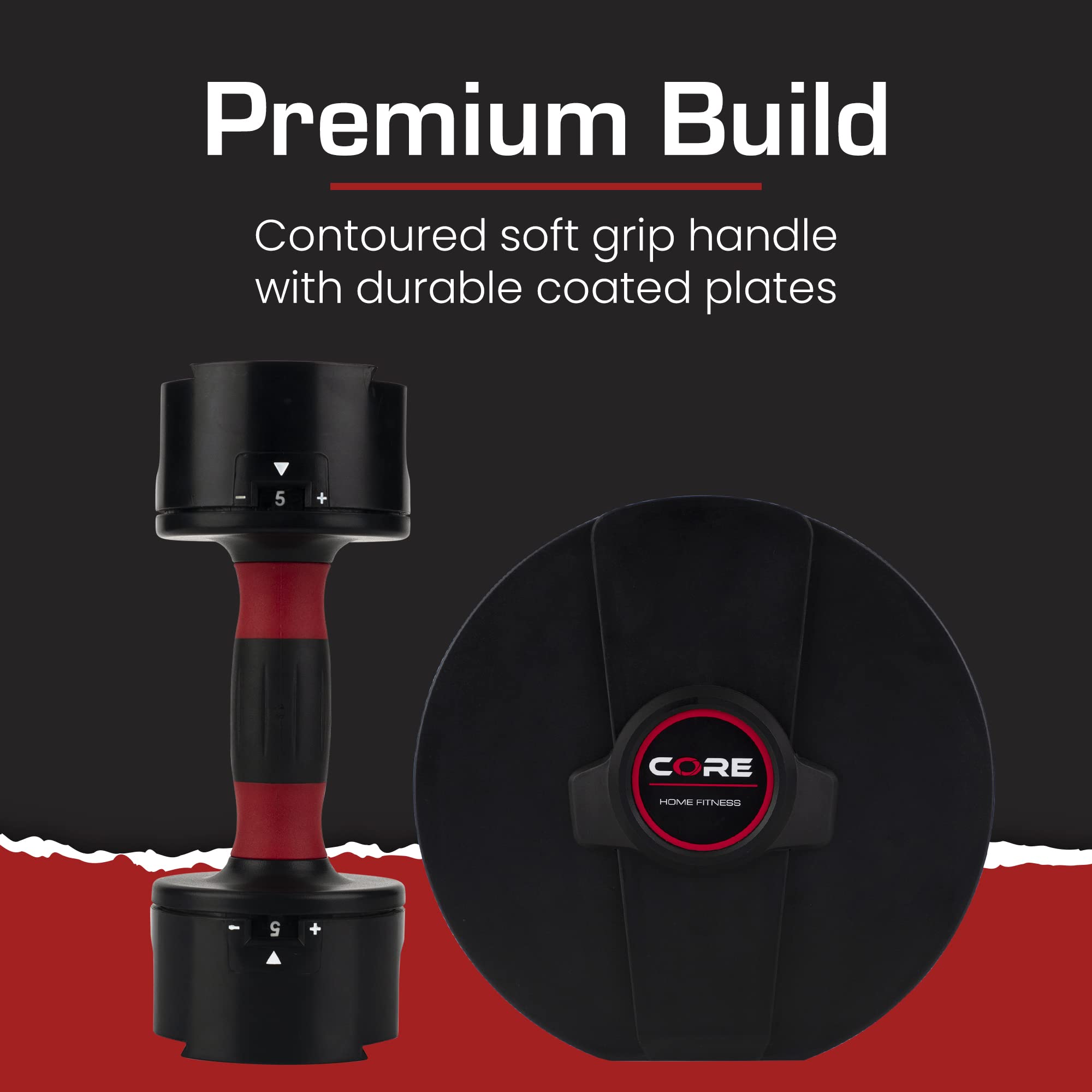 Core Fitness® Adjustable Dumbbell Weight Set by Affordable Dumbbells