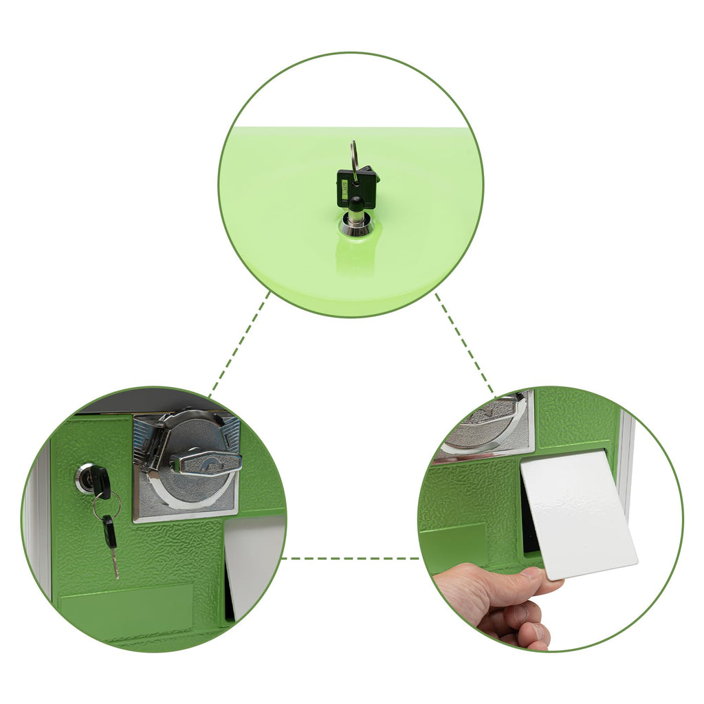 25-Cent Capsule Vending Machine, Commercial Big Capsule Gachapon Machine for Sale One-Piece Gumball Machine for Kids Great Attraction Mini Vending Machine (Ball Diameter 4.5-5.0cm/1.77-1.97in) (Green)