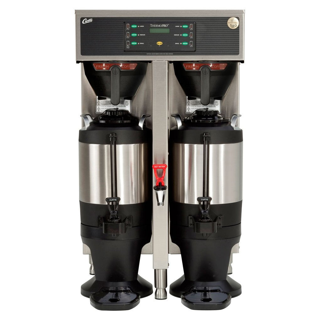 Wilbur Curtis TP15T10A1159 G3 Thermopro Brewers, Twin, 1.5-Gallon with Hi-Cap Brew Basket, 35.13" Height x 20.13" Width