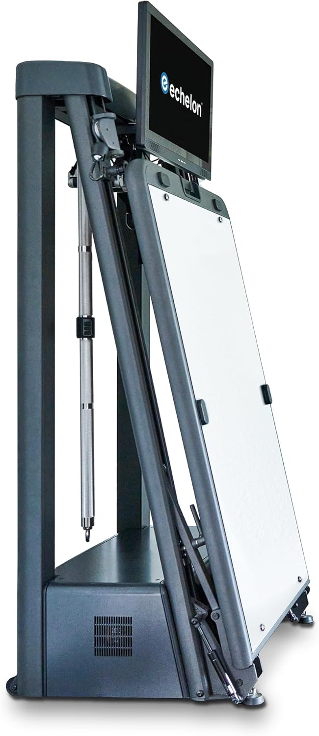 Echelon Strength Home Smart Gym – WiFi-Enabled 24-Inch HD Touchscreen, 5–110 LB Digital Resistance Per Arm, Foldable Mirror Design, Smart Bar & Accessories, Full-Body Home Workout Machine