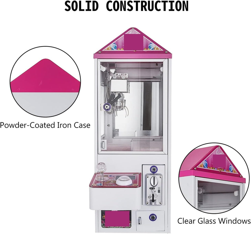 Mini Claw Crane Machine 150W Electronic Claw With LED Lights Candy Plush Toy Grabber Anti-rust Shake-proof Diversified Use