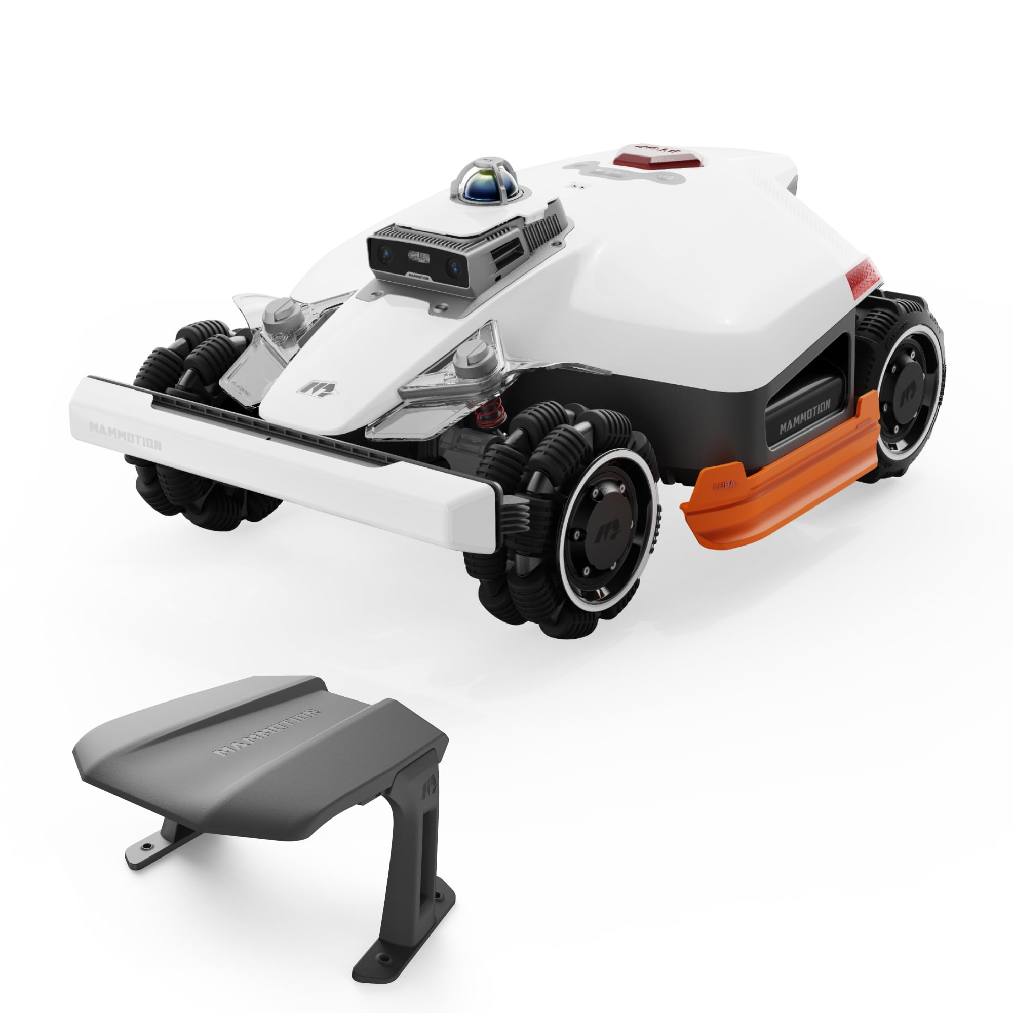 Mammotion LUBA 3 AWD 5000H Robot Lawn Mower for 1.25 Acres, 360° LiDAR+NetRTK+AI Vision Tri-Fusion Positioning, All-Wheel-Drive for 80% Slopes, 50 Multi-Zone Management, Cutting Height 2.2"-4.0"