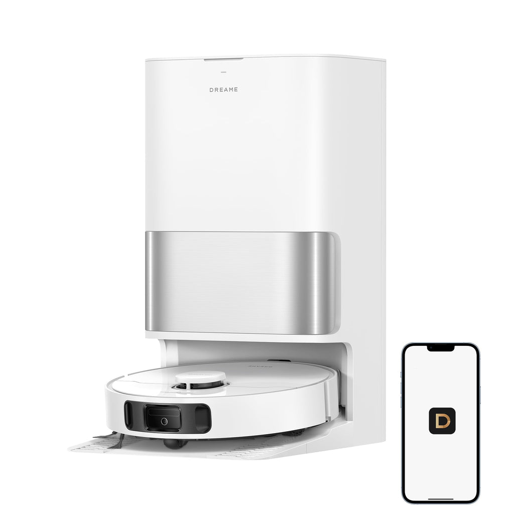 DREAME D30 Ultra CE Robot Vacuum and Mop with Auto Dust Emptying, 25,000Pa Suction, 0.41in Mop Lifting, Multifunctional Base Station, Mop Self-Washing, Smart Obstacle Avoidance, Black