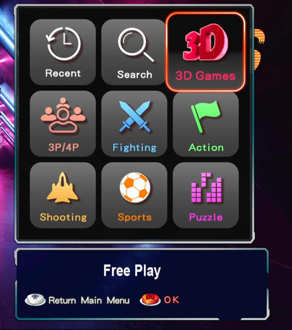 29800 in 1 Pandora's Box Retro Arcade Game Console, 4 Player 3D Magic Modding Game, Search Save Delete Cheats, Favorites List, 128G TF