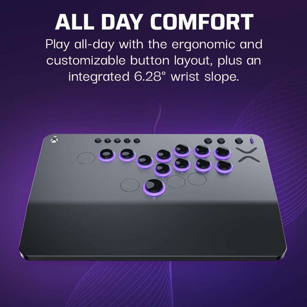 Turtle Beach Victrix Pro KO Leverless All Button Fight Stick for PlayStation 5, Officially Licensed PS5|PS4, Windows 10/11 PC, Customizable eSports Tournament Ready Controller, Arcade Controller, Gray