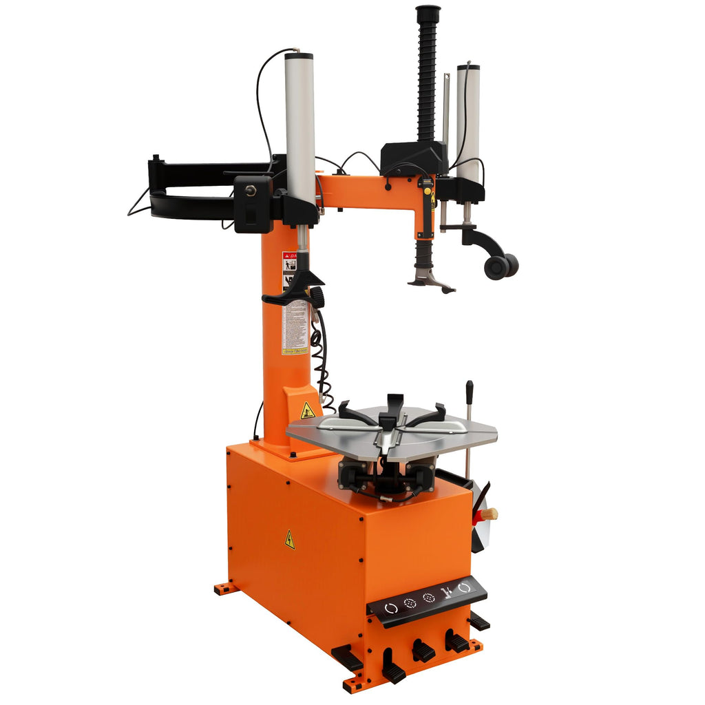 Albott 2HP Tire Changer Machine, 110V Heavy-Duty Wheel Changer for 10"–24" Rims, Outside Clamp 10"–20" Inside Clamp 12"–24", Tire Mounting and Demounting Tool for Home Garage & Auto Shop