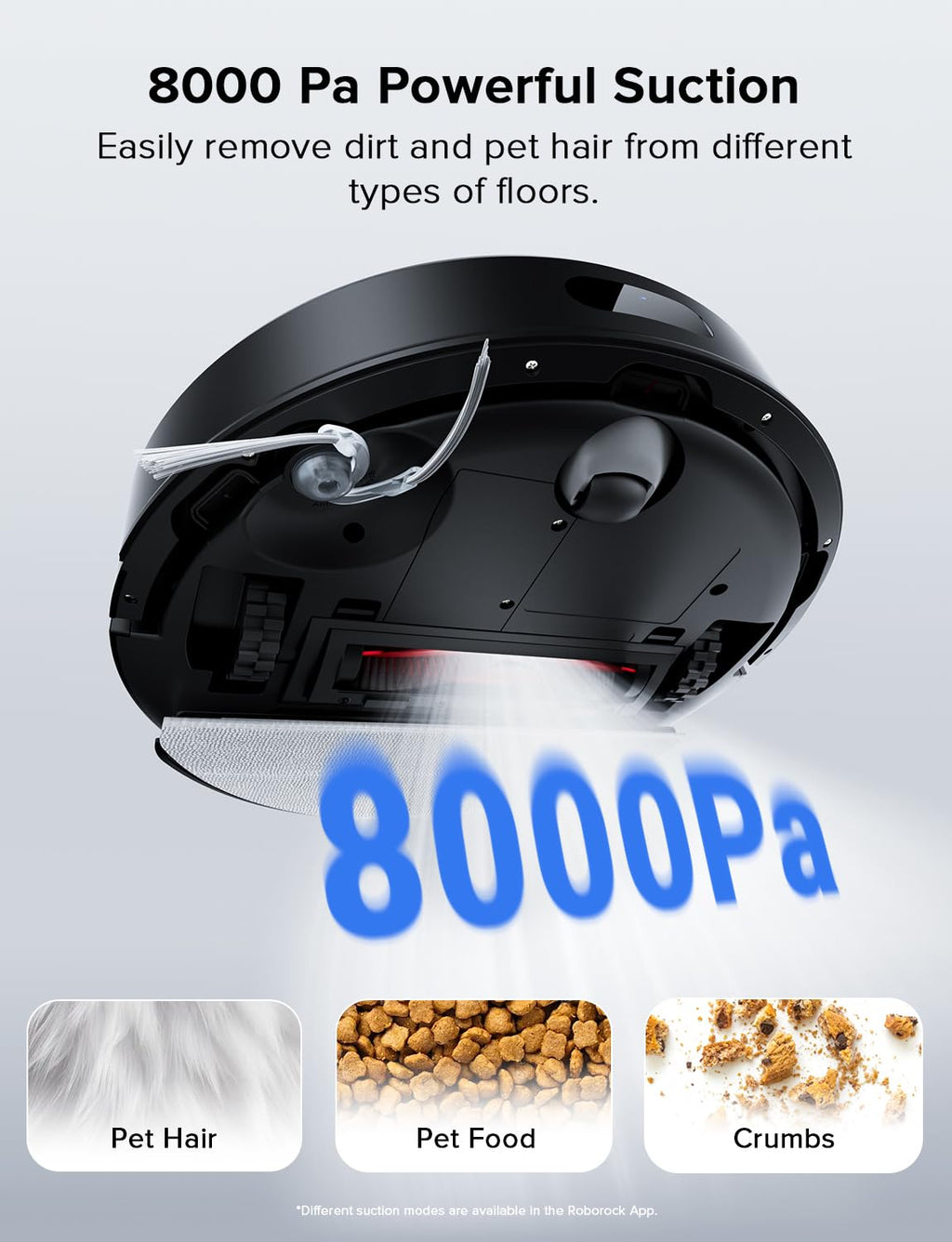 roborock Q10 S5+ Robot Vacuum and Mop, 10,000Pa Suction, Upgraded from Q8 max+, 70 Days Self-Emptying, Obstacle Avoidance, Sonic Mopping, Dual Anti-Tangle Design, Auto Mop Lifting, Black