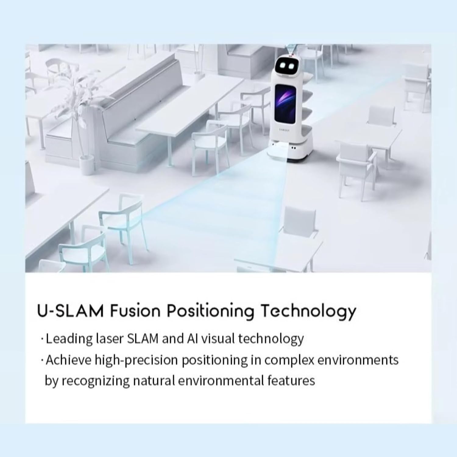 Smart Food Delivery Robot for Restaurant Hospitality Operations, Autonomous Restaurant Serving Robot with Touch Screen Navigation and Multi Layer Tray Design, Commercial Robotic Waiter for Hotel Cafe