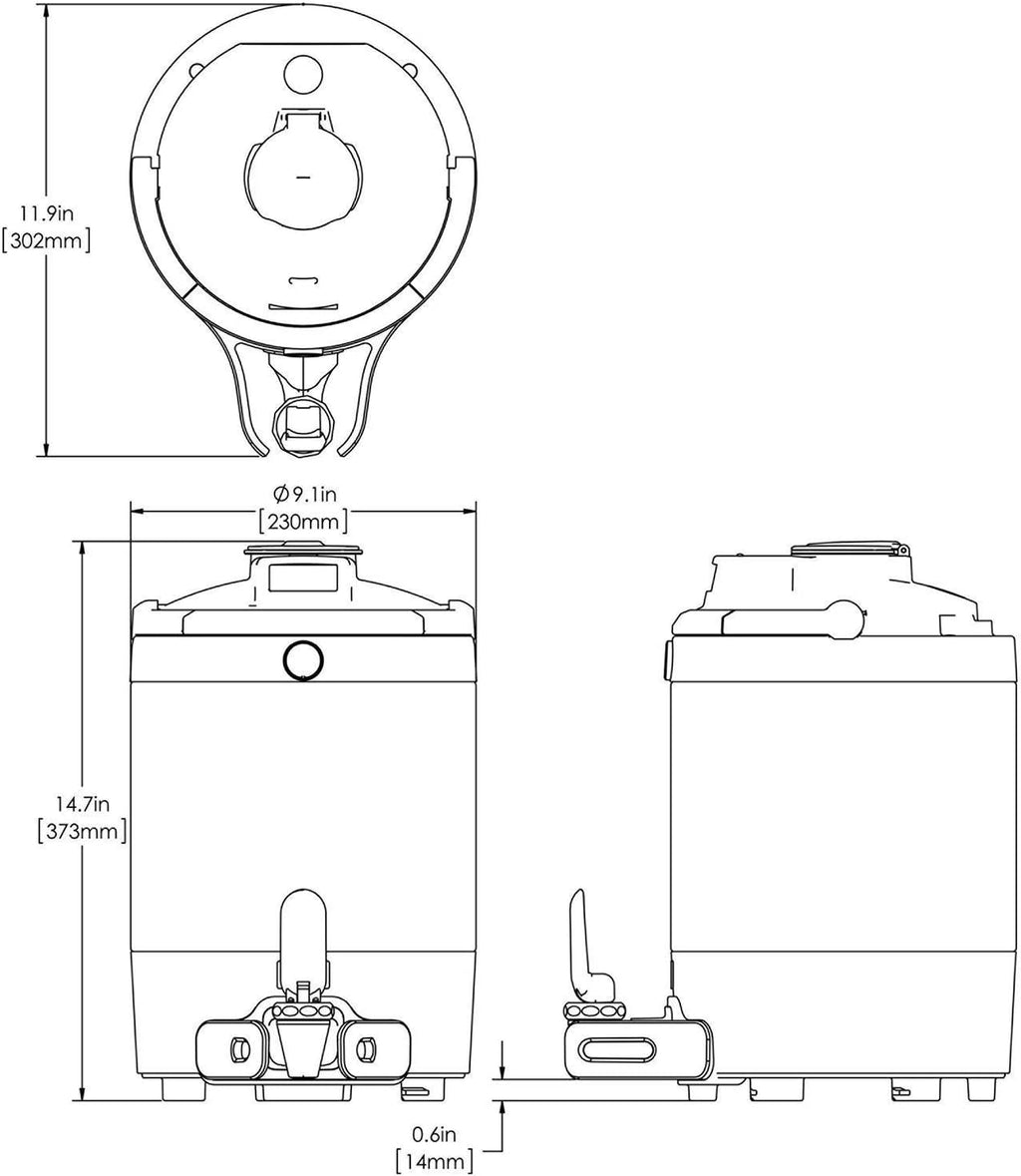 Bunn 42750.0250 TF ThermoFresh Server with Digital Sight Gauge, 1-1/2 Gallon Capacity without Base