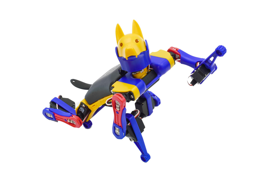 Petoi Programmable Robot Dog Bittle X V2 Lite Servo | Coding Smart Robot Dog Kit, Voice Controlled, Quadruped Interactive Robot for Kids (Bittle X V2 - lite servos - Construction - Yellow + Black)