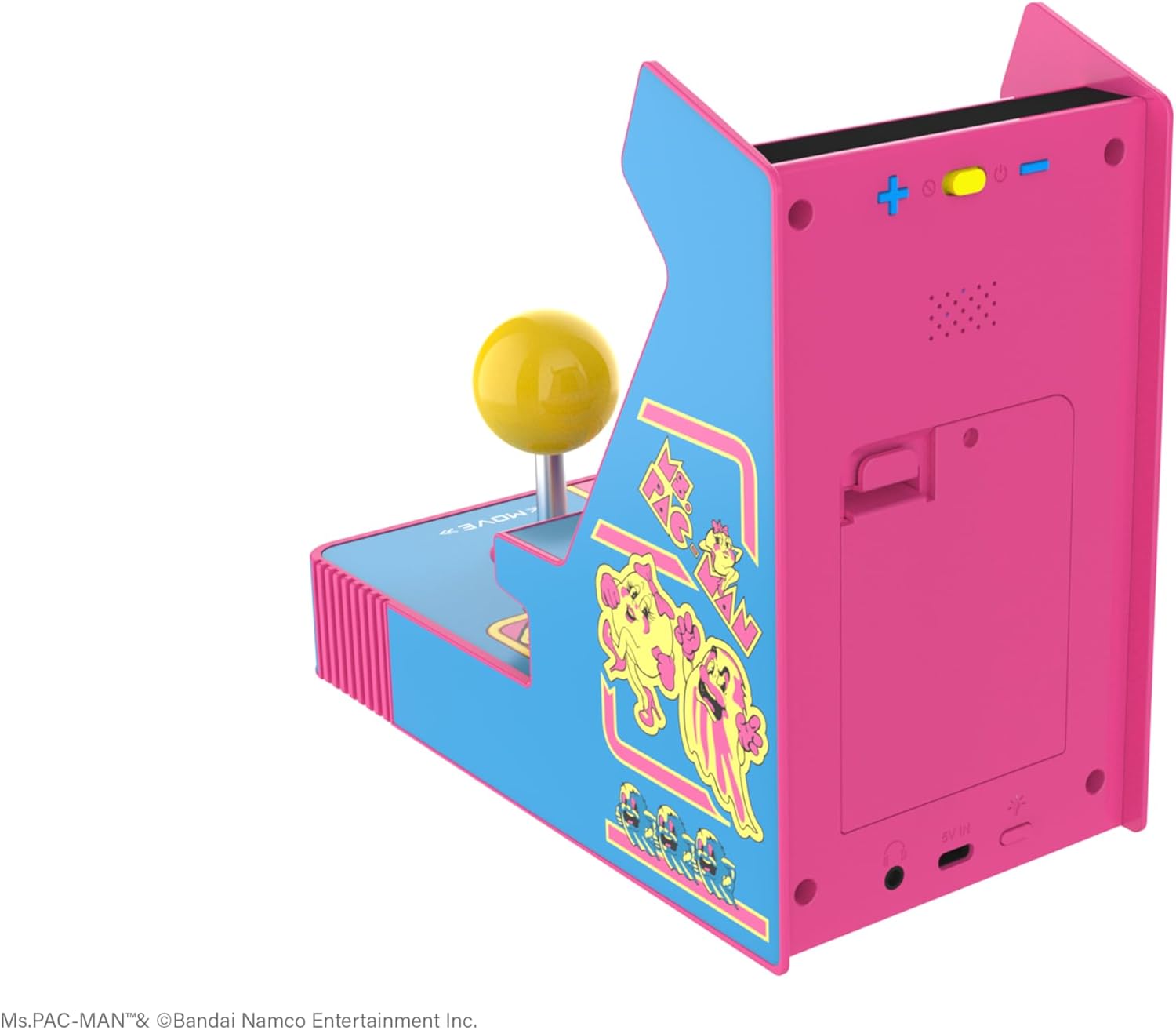 My Arcade Ms. Pac-Man Joystick Player: Arcade Classics, Retro Games, Mini Video Game Console, 2 Game Modes, Birthday Gifts