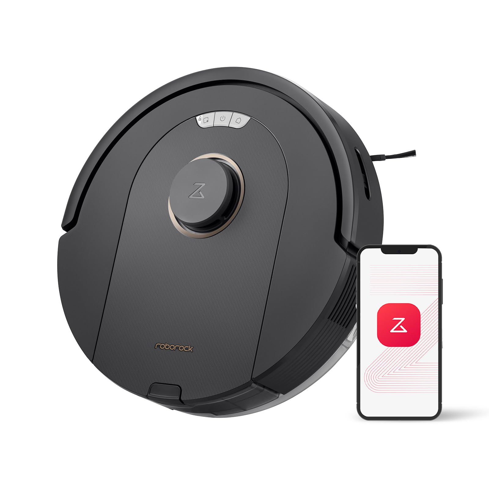roborock Q10 S5+ Robot Vacuum and Mop, 10,000Pa Suction, Upgraded from Q8 max+, 70 Days Self-Emptying, Obstacle Avoidance, Sonic Mopping, Dual Anti-Tangle Design, Auto Mop Lifting, Black