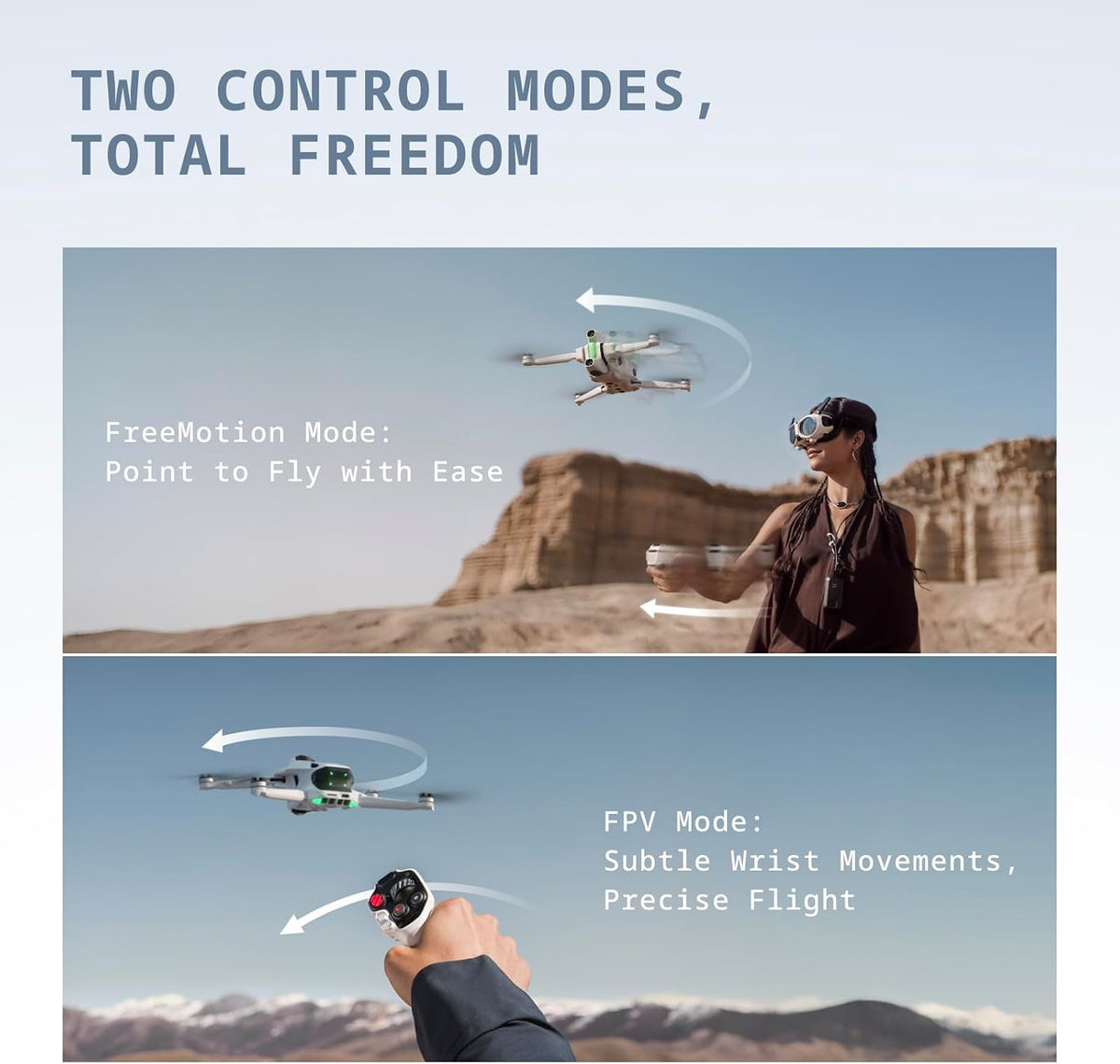 Antigravity A1-360 Drone with Camera 8K, Immersive goggles, Point-to-Fly Motion Control for Adults & Beginners, Obstacle Avoidance, 249g & Foldable, Deep Track, Auto Return, Auto Edit | Camera 8K, Immersive goggles, Point-to-Fly Motion Control, Beginners,