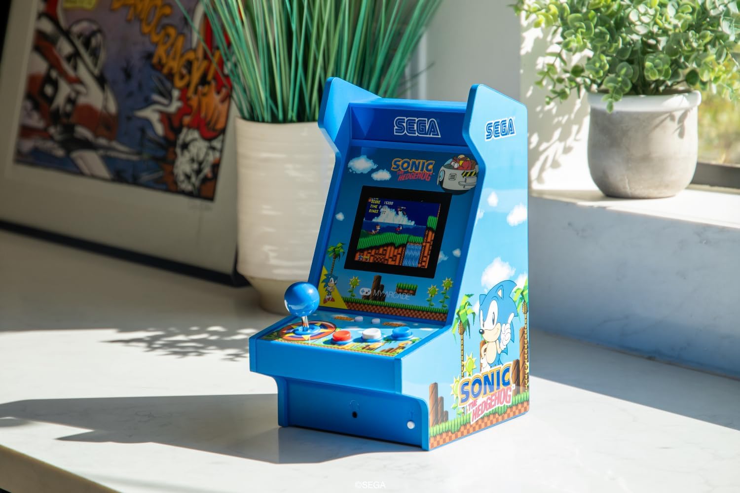 My Arcade Sonic The Hedgehog Mighty Player: Sega Retro Arcades, Sonic Games, 4 Classic Sega Games in 1, Sonic Toys, 11 Inch Arcade Gaming