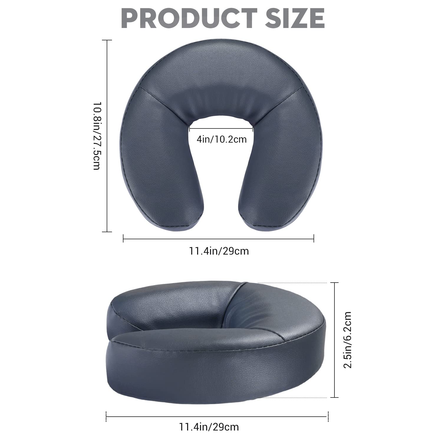 Universal Massage Table Face Cradle & Cushion, Adjustable Massage Chair Spa Bed Headrest & Face Pillow Support, Massage Platform Head Rest Cushion Cradle for Salon Home Mattress Top Massage Kit