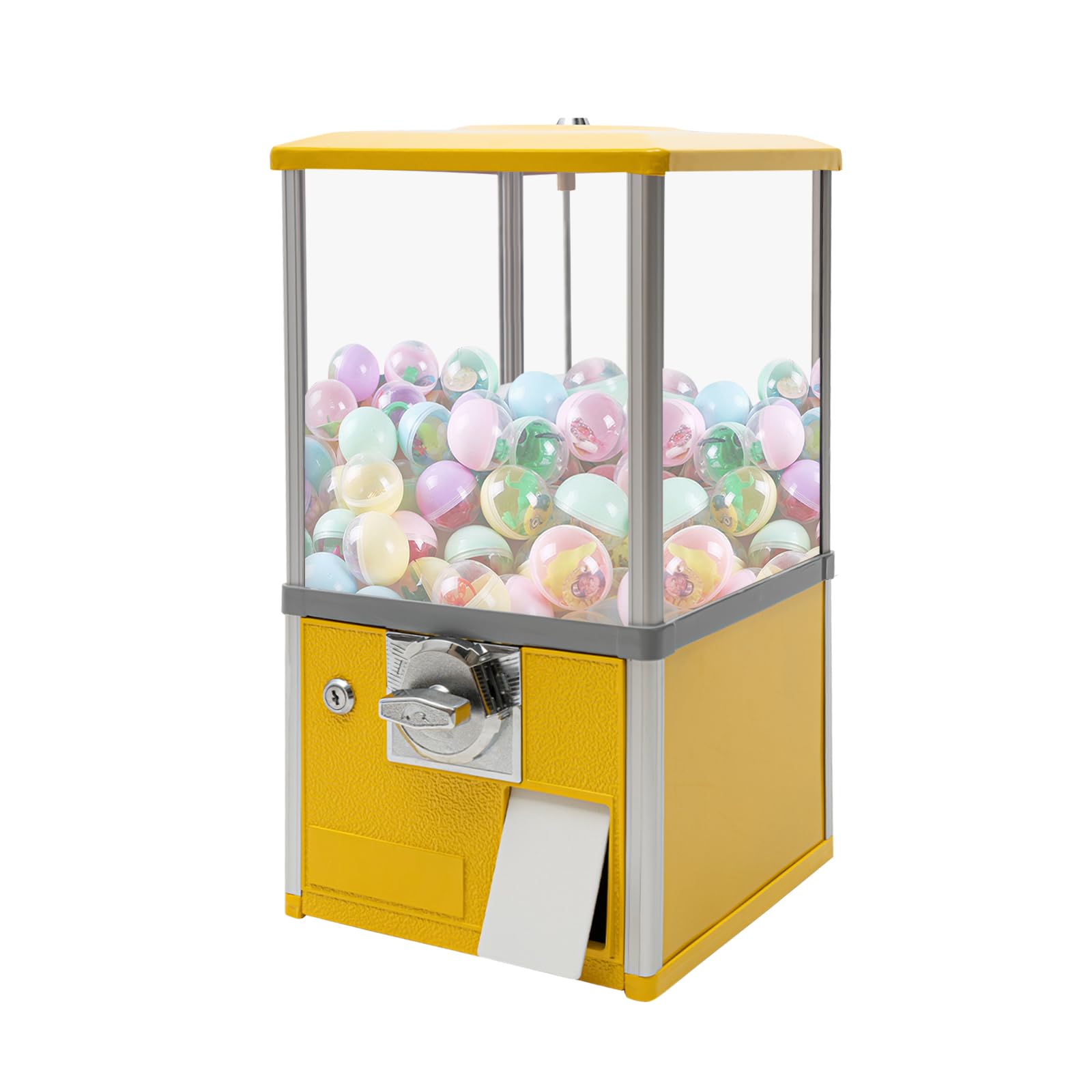 25-Cent Commercial Vending Machine, Capsule Toys Candy Bulk Gumball Device (Blue) | Operated Capsule Vending Machine for Arcades, Retail Stores and Small Business