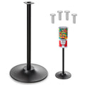 Maxdot Double Metal Stand for Gumball Machine Candy Popcorn Vending Specially Made for 2 Small Candy Machines Cast Iron 28” Tall with 18” Round Base Replacement Part, Black Only The Stand