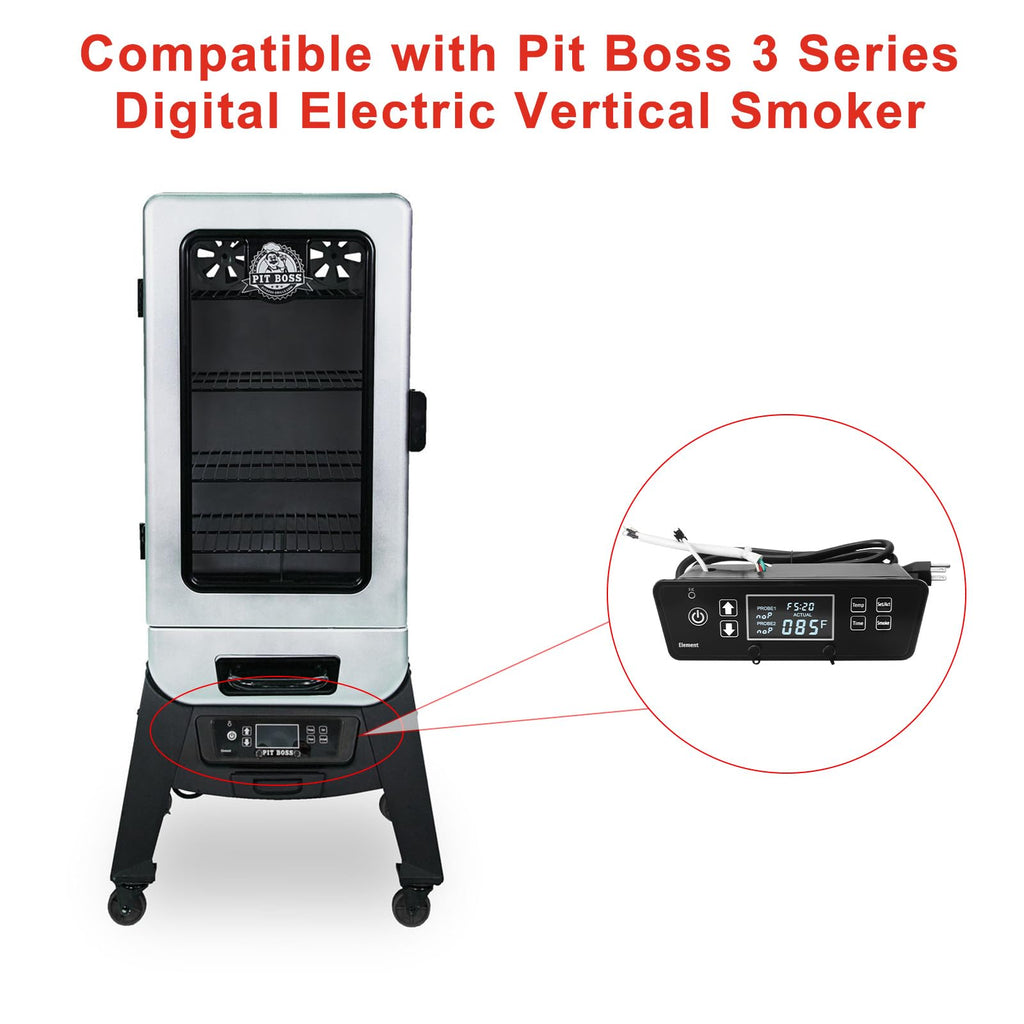 Digital Thermostat Control Board Replacement Parts Compatible with Pit Boss 2 Series Digital Electric Vertical Smoker for Pit Boss PBV2D1 Controller