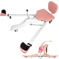 Leg Stretcher Split Machine with Backrest, Adjustable 0-190° Splits Trainer for Flexibility, 330lb Capacity Stretching Equipment for Ballet Yoga Dance Gymnastics, Home Gym Fitness Equipment