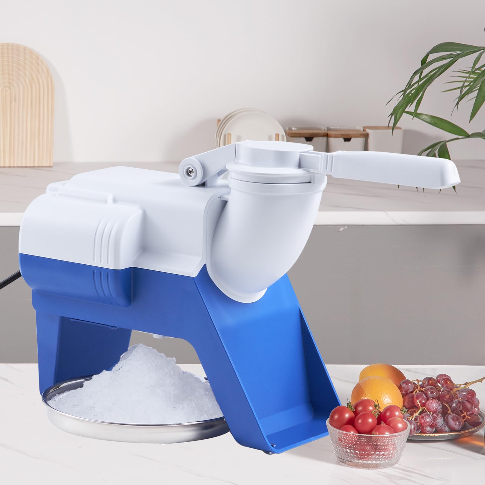 VEVOR Snowflake Ice Machine, 176LBS/24H Snowflake Ice Maker, Ice-Shaver Machine with Stainless Steel Blade, Electric Snow Cone Maker with 0.48Gal Tank, 90S Fast Pre-Cooling, for Home & Small Gathering
