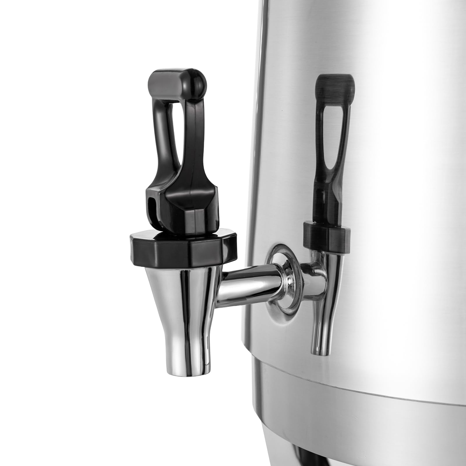 3.4 Gallon Stainless Steel Hot Beverage Drink Dispenser Can, Electric Coffee Urn with Fuel Holder 2-Way Continuous Heating, Tea Water Coffee Chafer Urn with Spigot for Parties Buffet Catering