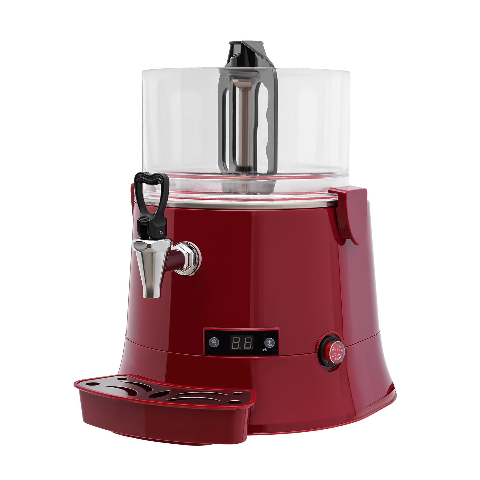 Commercial Hot Chocolate Machine Maker and Dispenser 110V 400W 5L(1.32Gal) Electric Hot Chocolate Dispenser Beverage Warmer with LED Display, 86-194°F for Heating Coffee, Milktea, Soy Milk