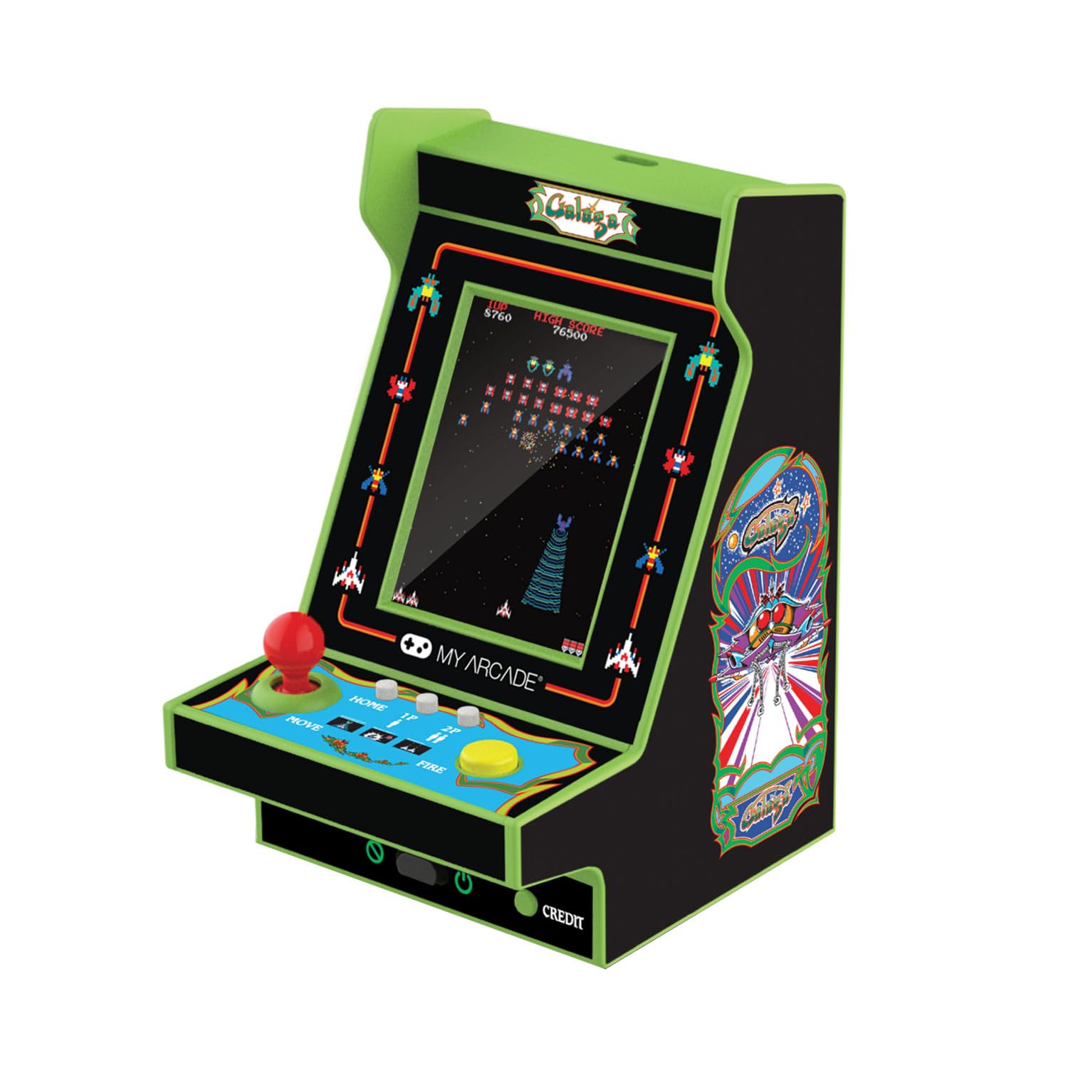 My Arcade Galaga Nano Player - 2 Games in 1, Retro Arcade Classics, 4.8" Mini Arcade Machine