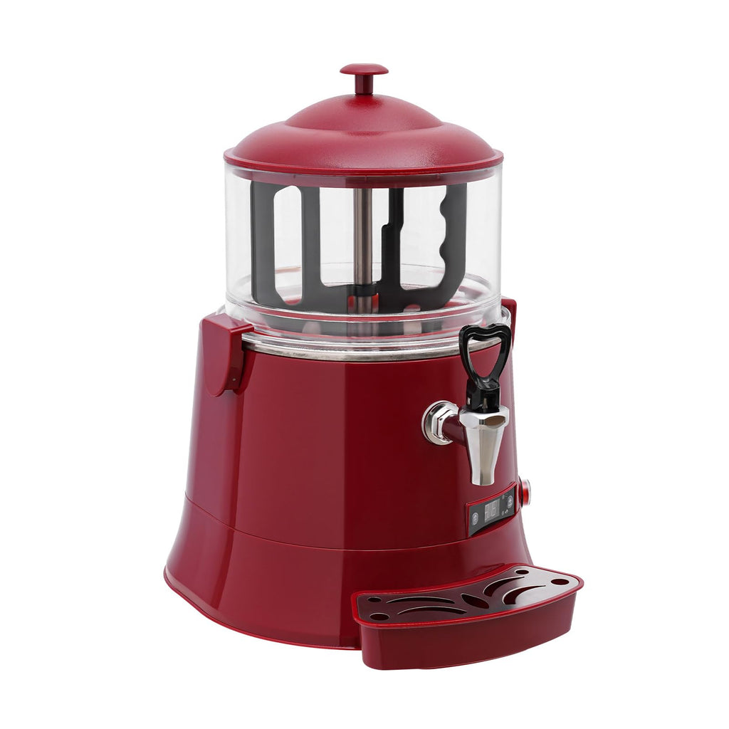Commercial Hot Chocolate Machine Maker and Dispenser 110V 400W 5L(1.32Gal) Electric Hot Chocolate Dispenser Beverage Warmer with LED Display, 86-194°F for Heating Coffee, Milktea, Soy Milk
